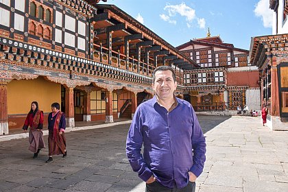 Edimar in Paro dzong
