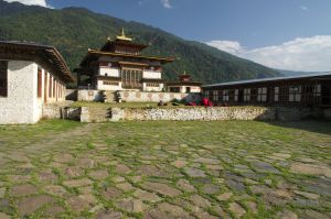 Inside Dobji dzong