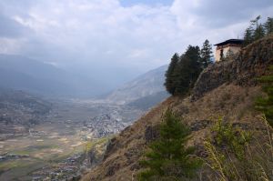 Zuri Dzong and Paro valley