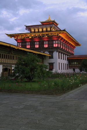 Tashichho dzong in Thimphu