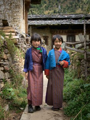 Children in Ura village