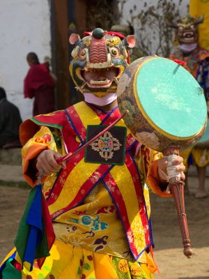 Dancer during Drums of Drametse (Drametse Nga Chham) performance