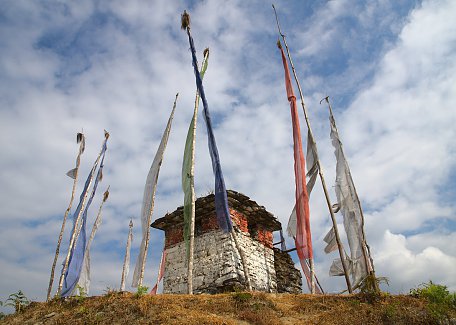 The stupa at Goempa in Tsirang Toe
